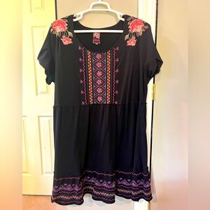 Johnny Was Aztec Floral Sundress